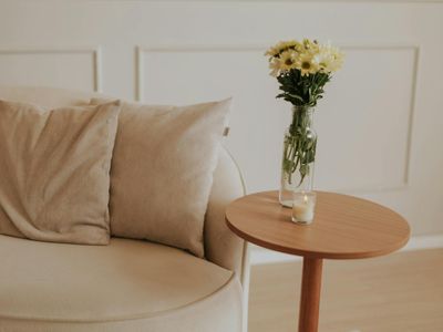 Soft evening light in a minimalist room